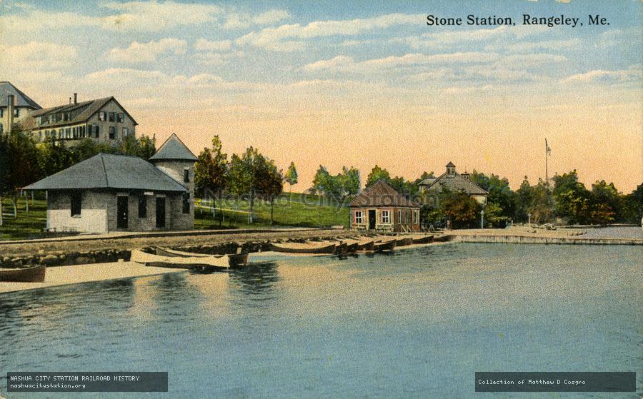 Postcard: Stone Station, Rangeley, Maine